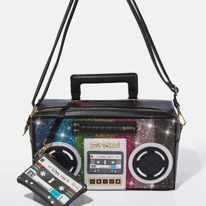 Betsey Johnson Kitsch SAY ANYTHING Crossbody Bag Boom Box BJ32525M NEW SEALED